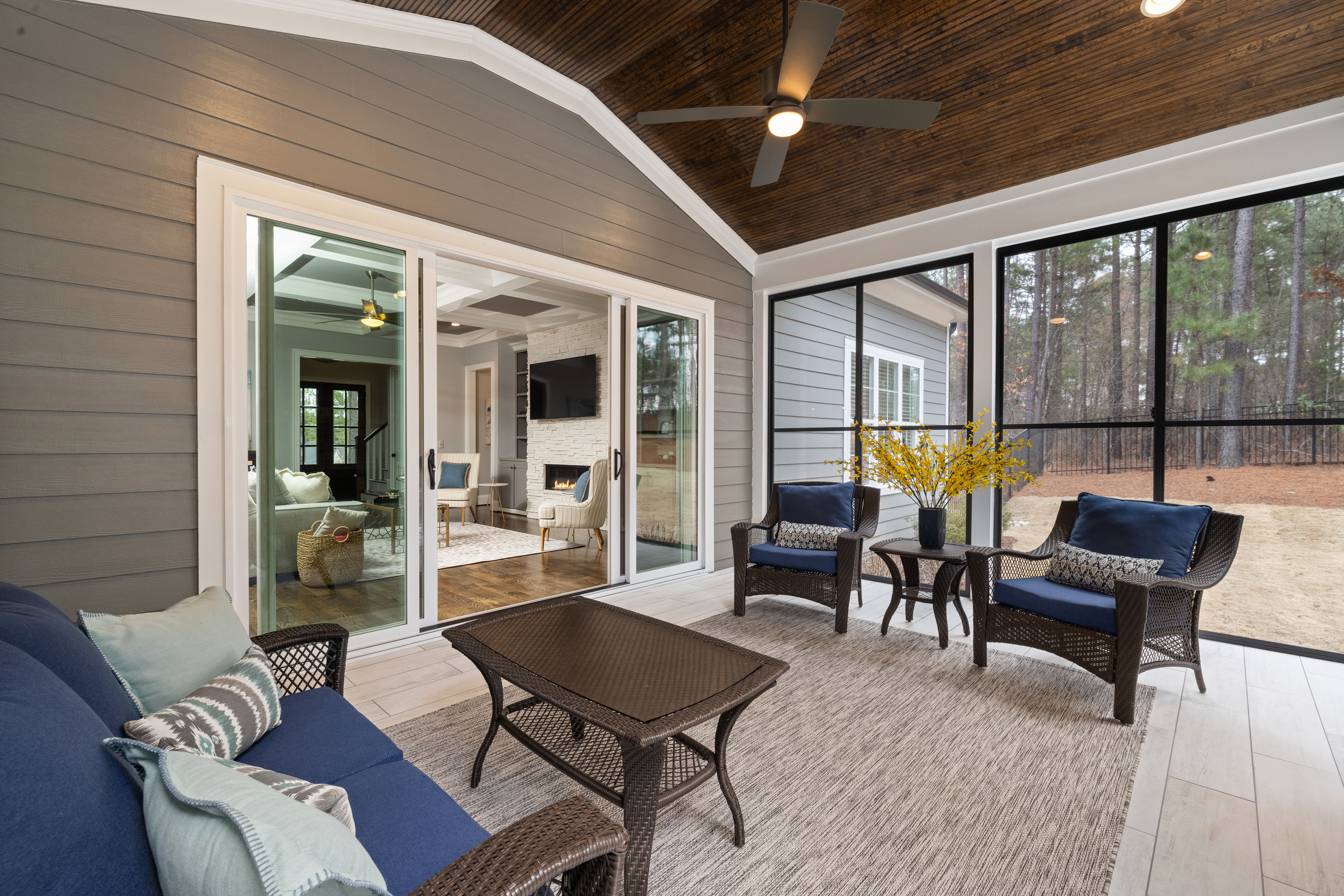 The Johnson family’s completed outdoor living space in Valdosta